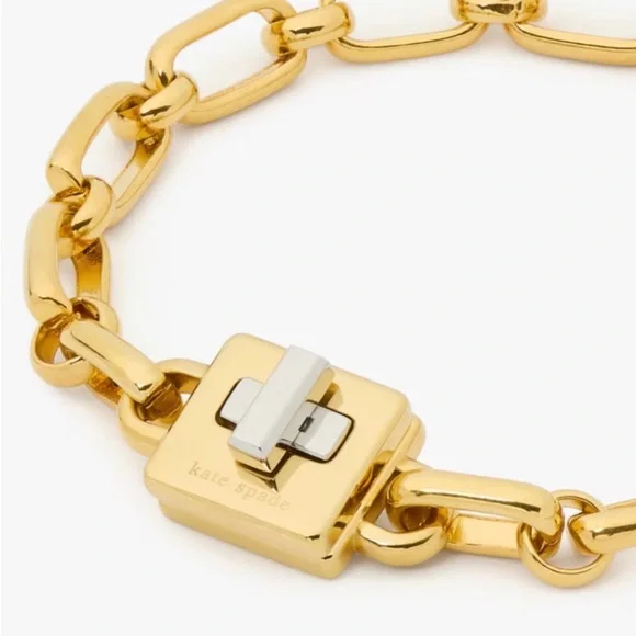 kate spade Gold turn lock bracelet - Picture 5 of 5